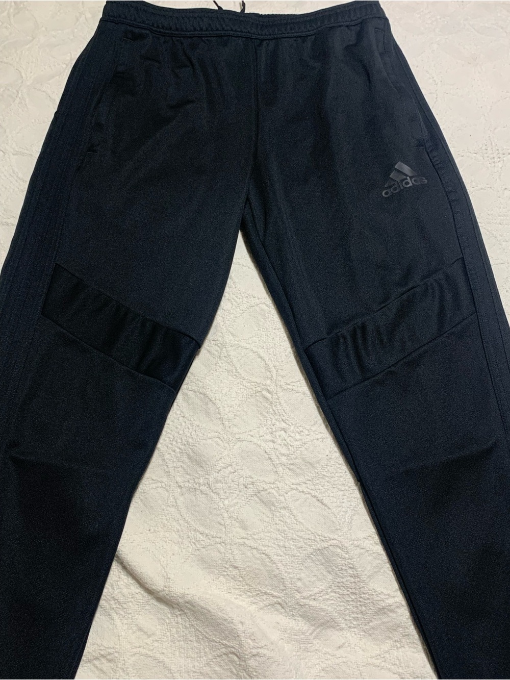Adidas Black Performance Joggers with Logo